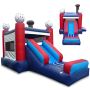 inflatable bouncer and slide combo